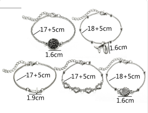 Vintage Silver Sterling When Life Begins Bracelets (4)nos Handcrafted
