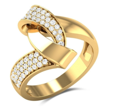 Collection: Romantic Golden Classic Unique Design Ring