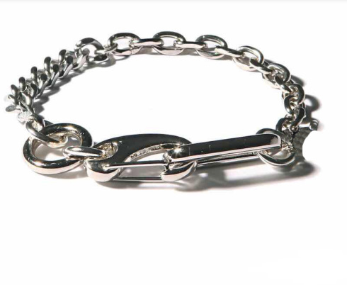 Quantum Silver Sterling Mankind Bracelet