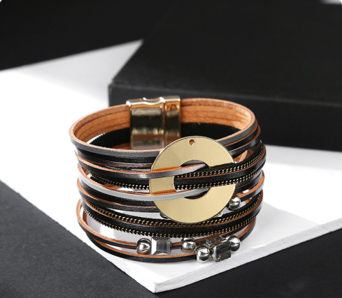 Ricordi Ceramic Leather Bracelet