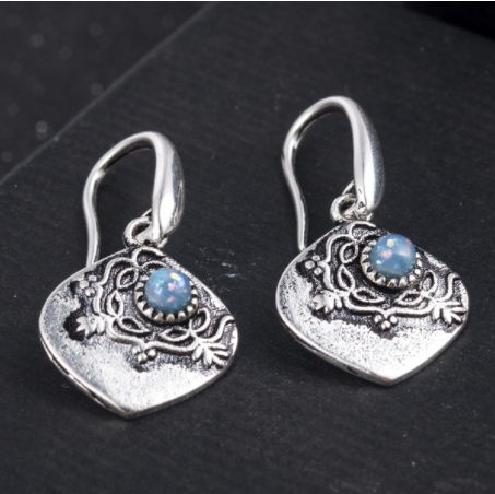 Specially Handcrafted Antique Labradorite Earrings